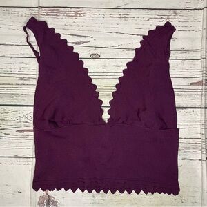 Intimately Free People In Bloom Scalloped Edge Brami Crop Top